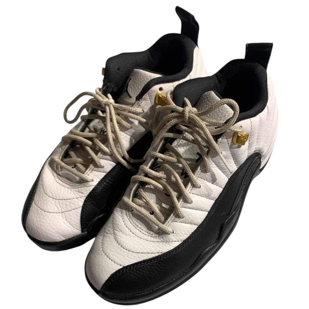 Jordan 12 Low Golf Taxi‎ White Black Gold DH4120-100 Mens 7 Womens 8.5